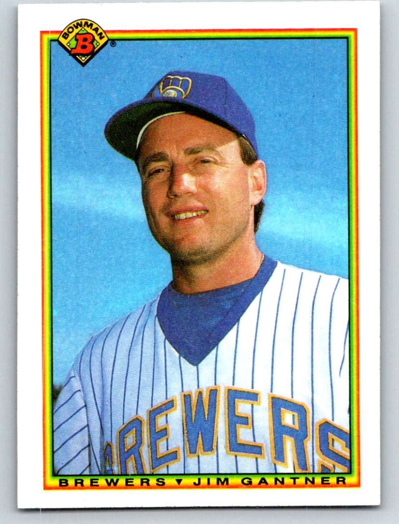 1990 Bowman #400 Jim Gantner Mint Image 1