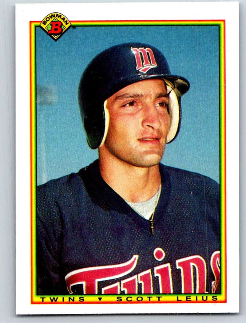 1990 Bowman #423 Scott Leius Mint RC Rookie Image 1
