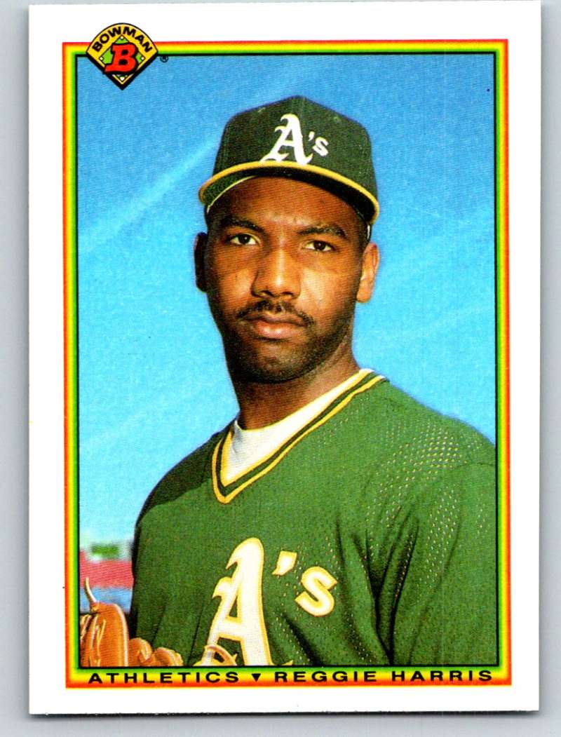 1990 Bowman #446 Reggie Harris Mint RC Rookie Image 1