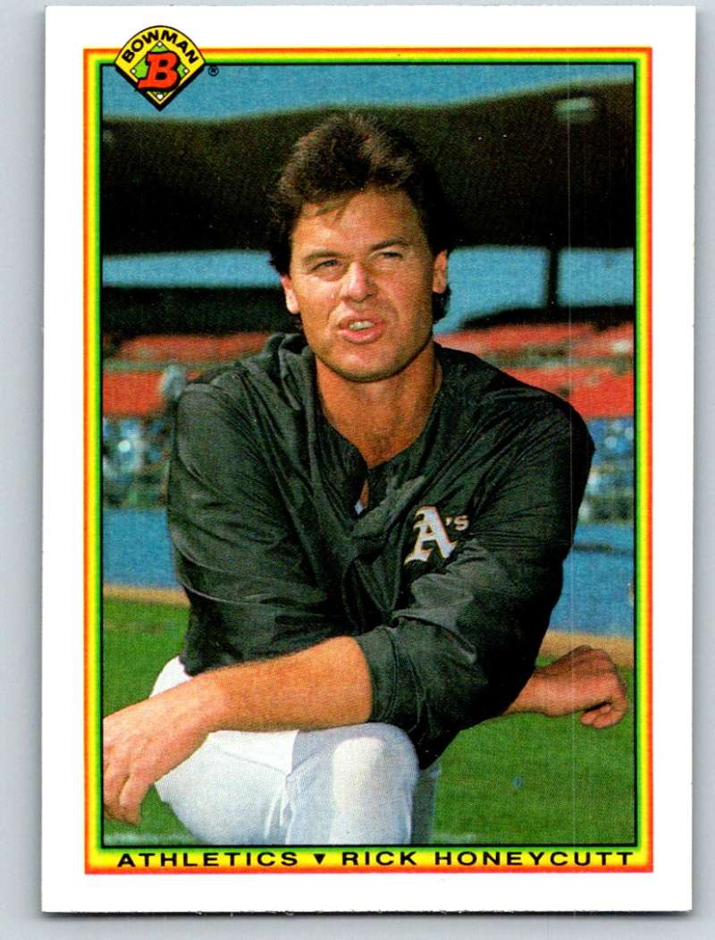 1990 Bowman #450 Rick Honeycutt Mint Image 1