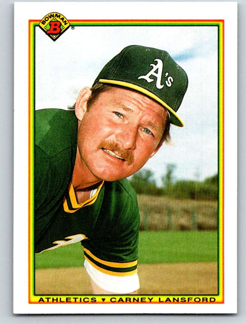 1990 Bowman #452 Carney Lansford Mint Image 1