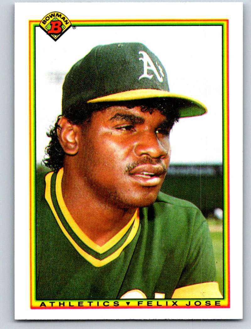 1990 Bowman #455 Felix Jose Mint Image 1