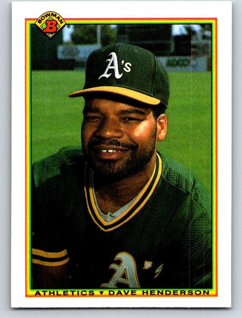 1990 Bowman #458 Dave Henderson Mint Image 1