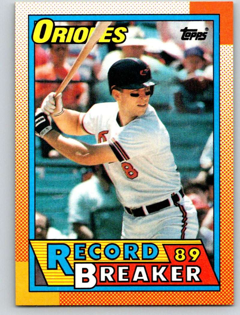 1990 Topps #8 Cal Ripken Jr. RB Mint Image 1