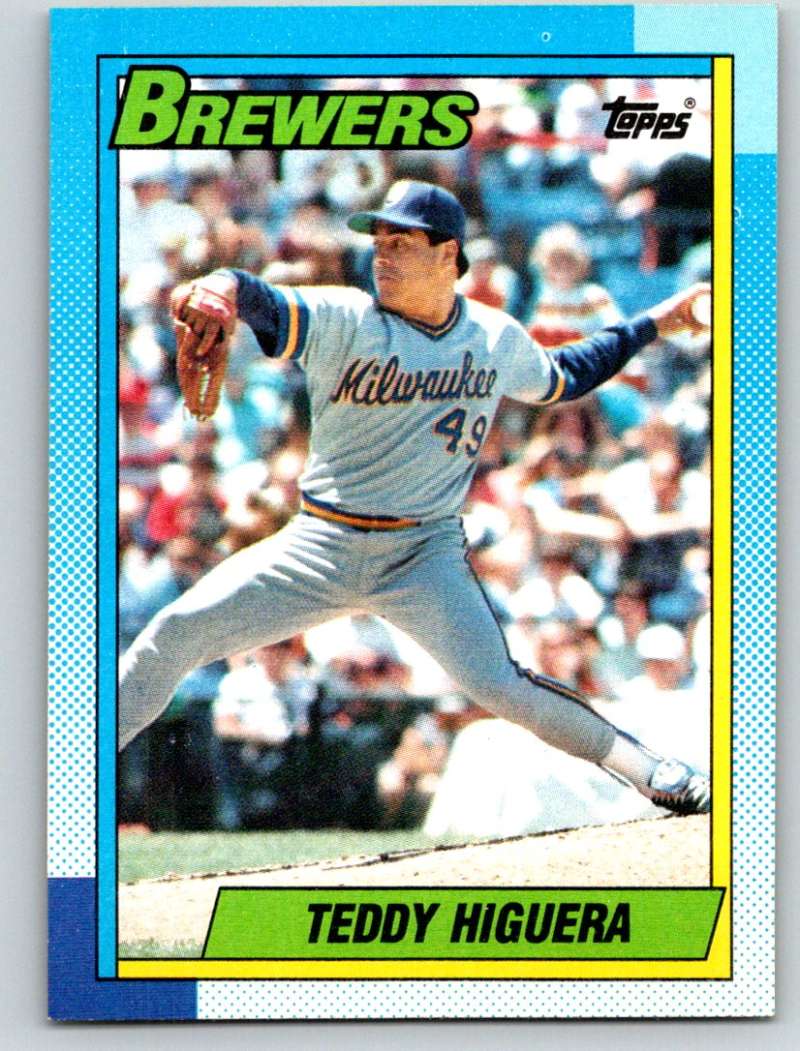 1990 Topps #15 Teddy Higuera Mint Image 1