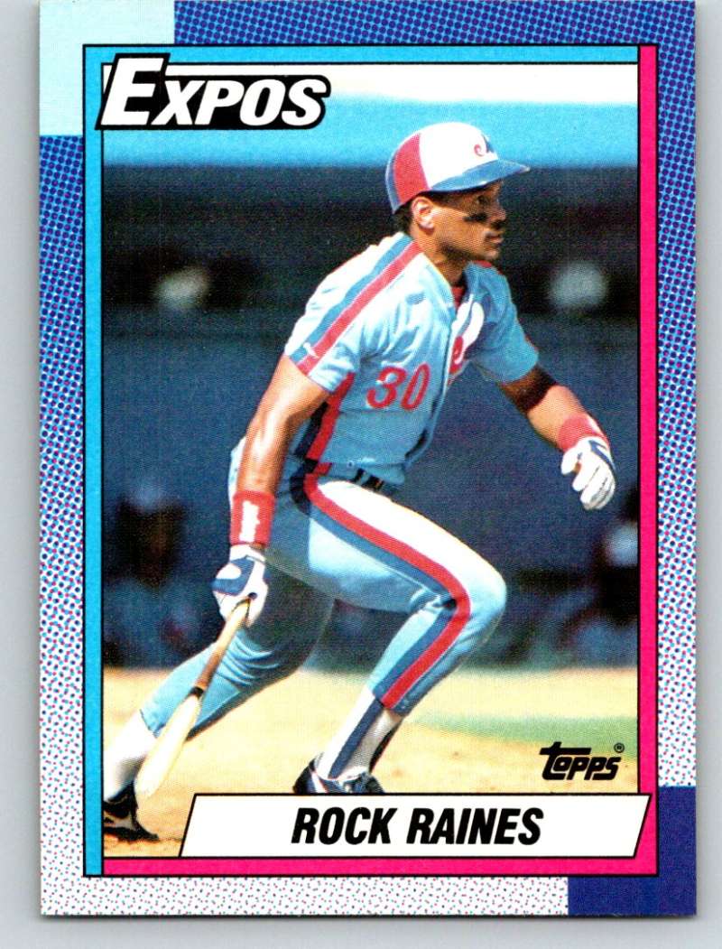 1990 Topps #180 Rock Raines Mint Image 1