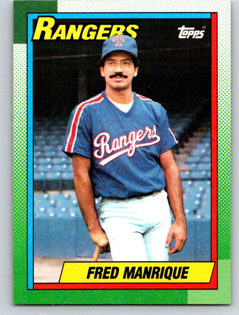 1990 Topps #242 Fred Manrique Mint Image 1