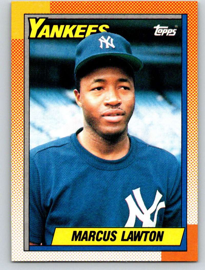 1990 Topps #302 Marcus Lawton Mint RC Rookie Image 1
