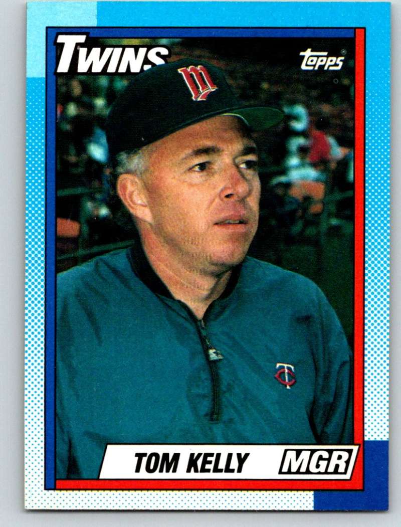 1990 Topps #429 Tom Kelly MG Mint Image 1