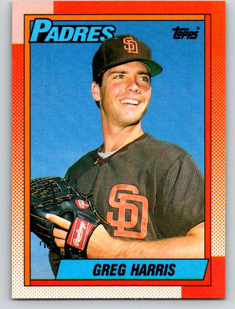 1990 Topps #572 Greg W. Harris Mint Image 1