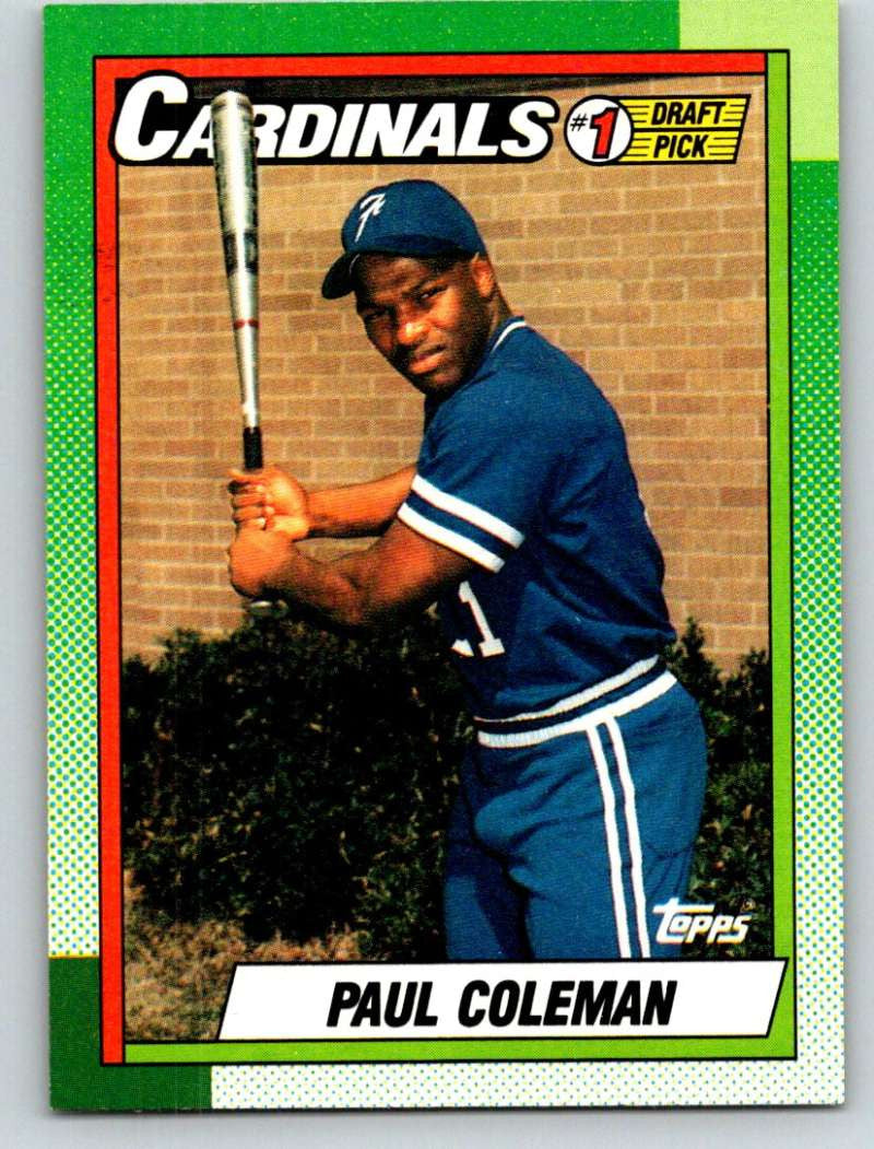 1990 Topps #654 Paul Coleman FDP Mint RC Rookie