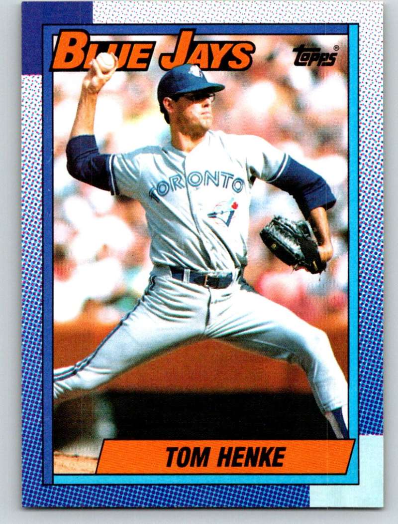 1990 Topps #695 Tom Henke Mint Image 1