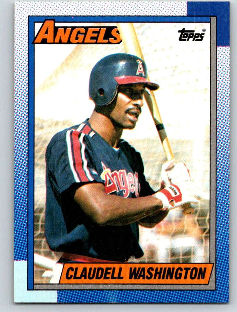 1990 Topps #705 Claudell Washington Mint Image 1