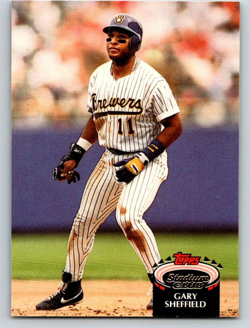 1992 Stadium Club #309 Gary Sheffield UER Mint Image 1