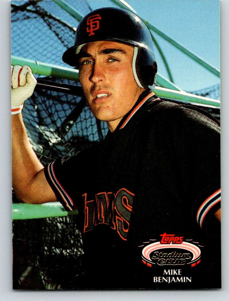 1992 Stadium Club #314 Mike Benjamin Mint Image 1