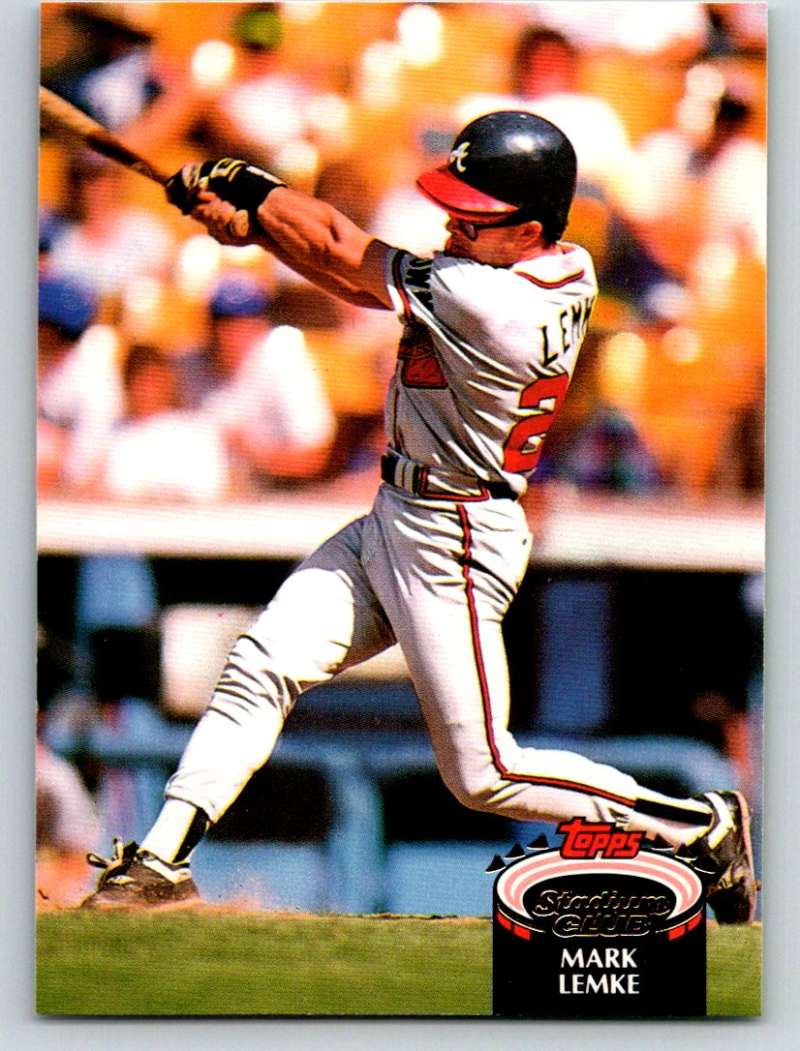 1992 Stadium Club #316 Mark Lemke Mint Image 1