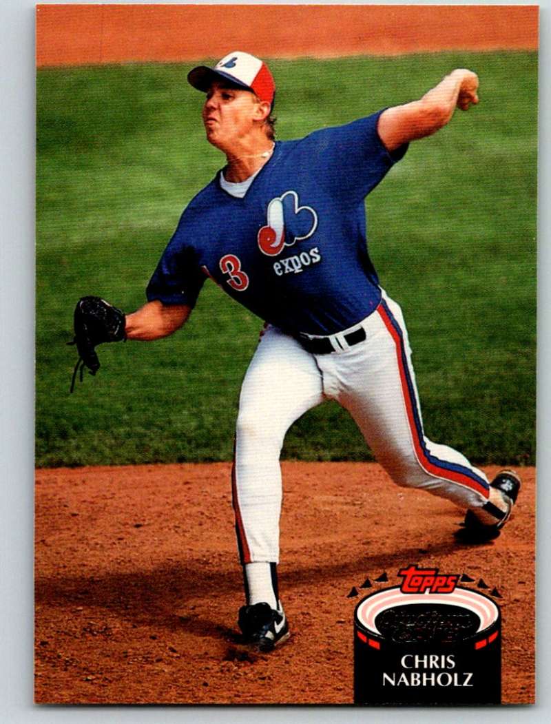 1992 Stadium Club #318 Chris Nabholz Mint Image 1