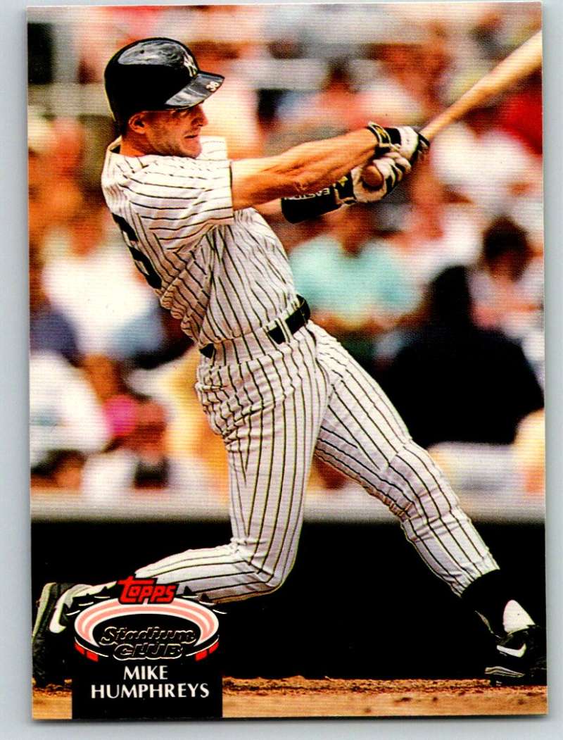 1992 Stadium Club #319 Mike Humphreys Mint Image 1