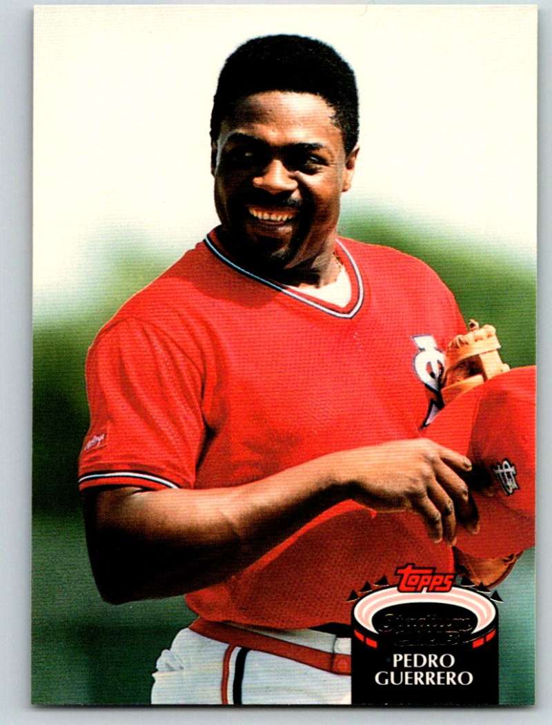 1992 Stadium Club #320 Pedro Guerrero Mint Image 1