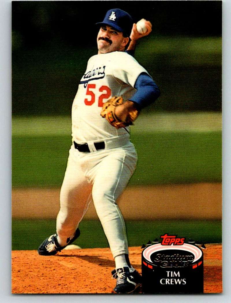 1992 Stadium Club #349 Tim Crews Mint Image 1