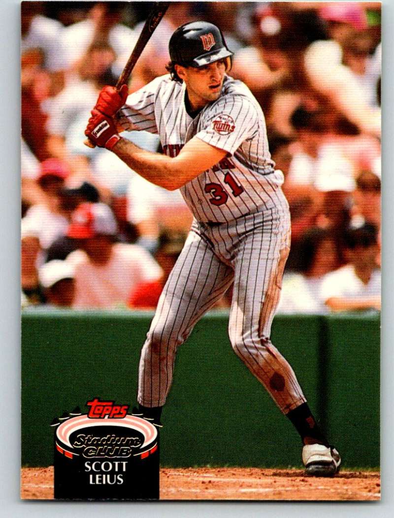 1992 Stadium Club #350 Scott Leius Mint Image 1