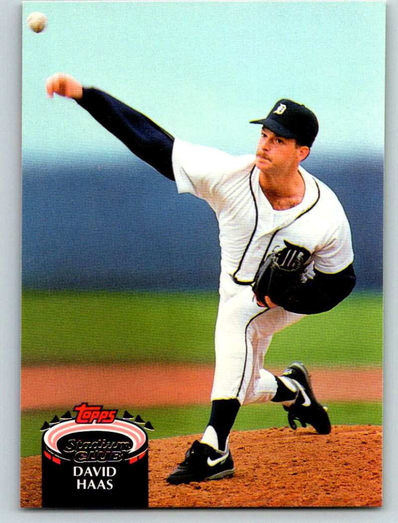 1992 Stadium Club #362 Dave Haas Mint Image 1