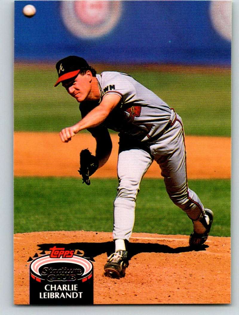 1992 Stadium Club #366 Charlie Leibrandt Mint Image 1