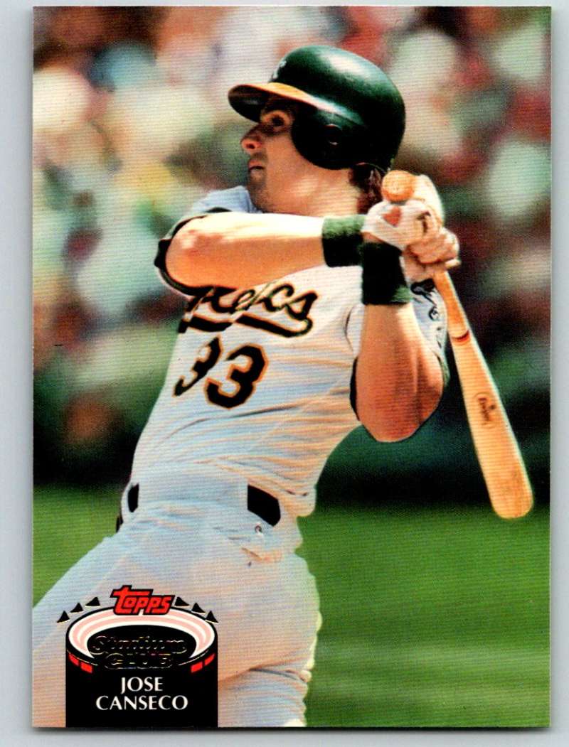 1992 Stadium Club #370 Jose Canseco Mint Image 1