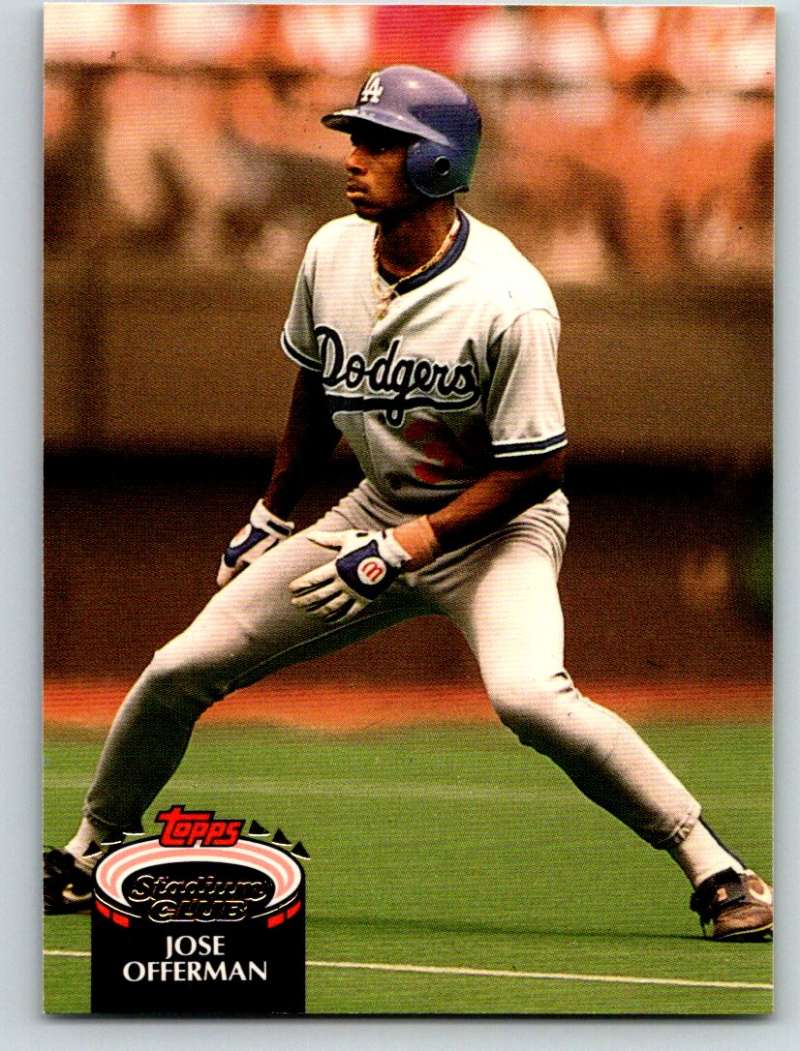 1992 Stadium Club #378 Jose Offerman Mint Image 1