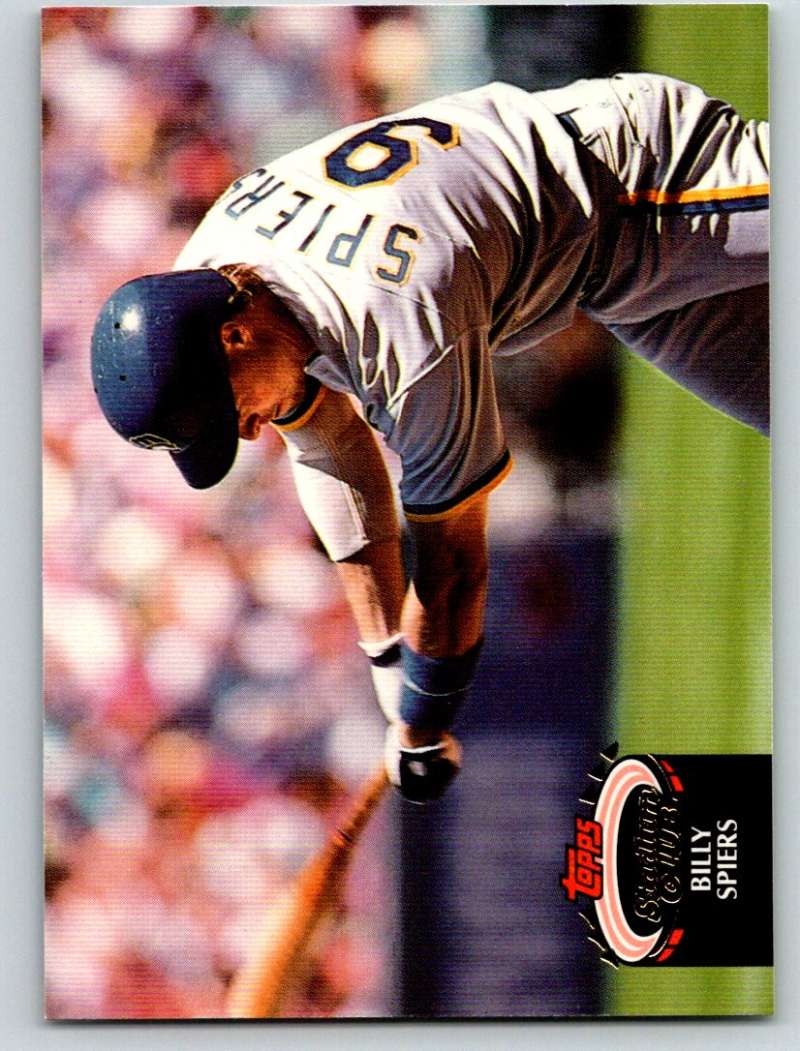 1992 Stadium Club #379 Bill Spiers Mint Image 1