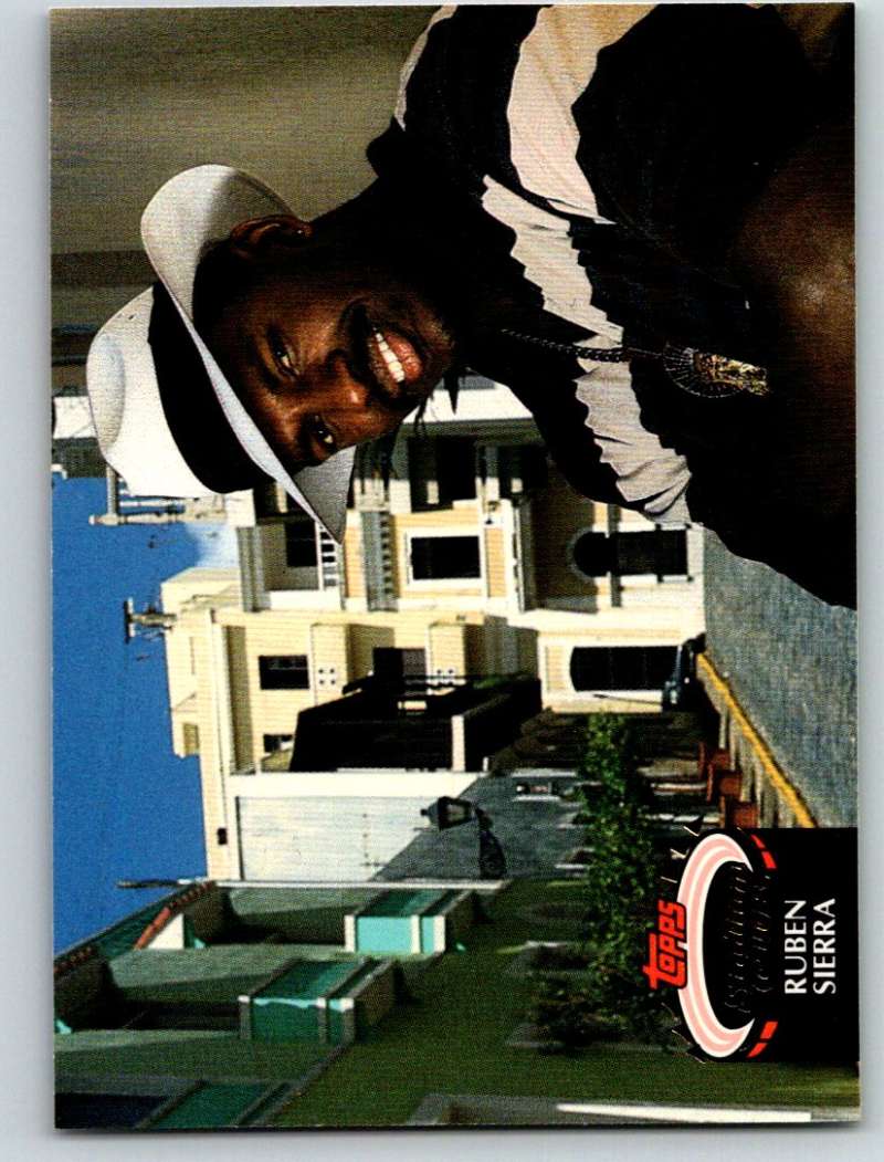 1992 Stadium Club #387 Ruben Sierra Mint Image 1