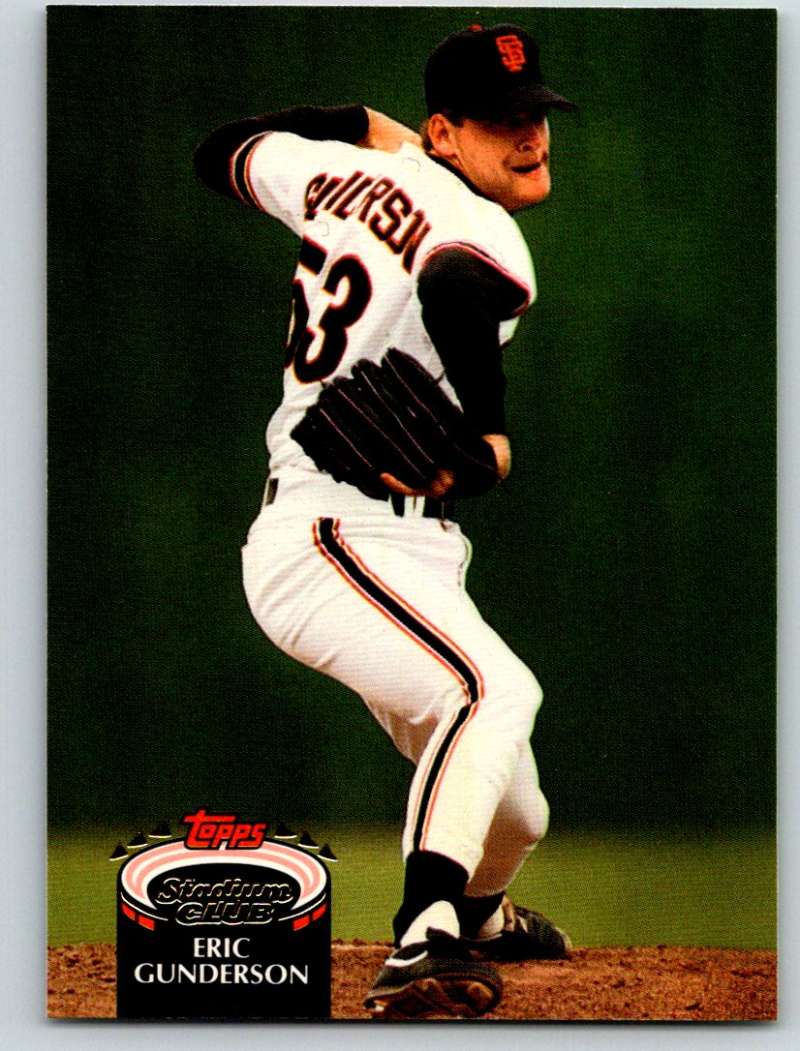 1992 Stadium Club #397 Eric Gunderson Mint Image 1