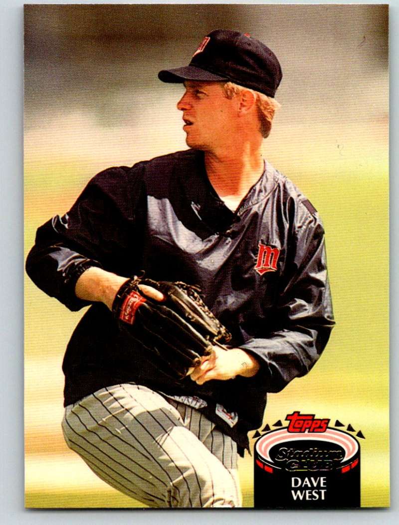 1992 Stadium Club #398 David West Mint Image 1