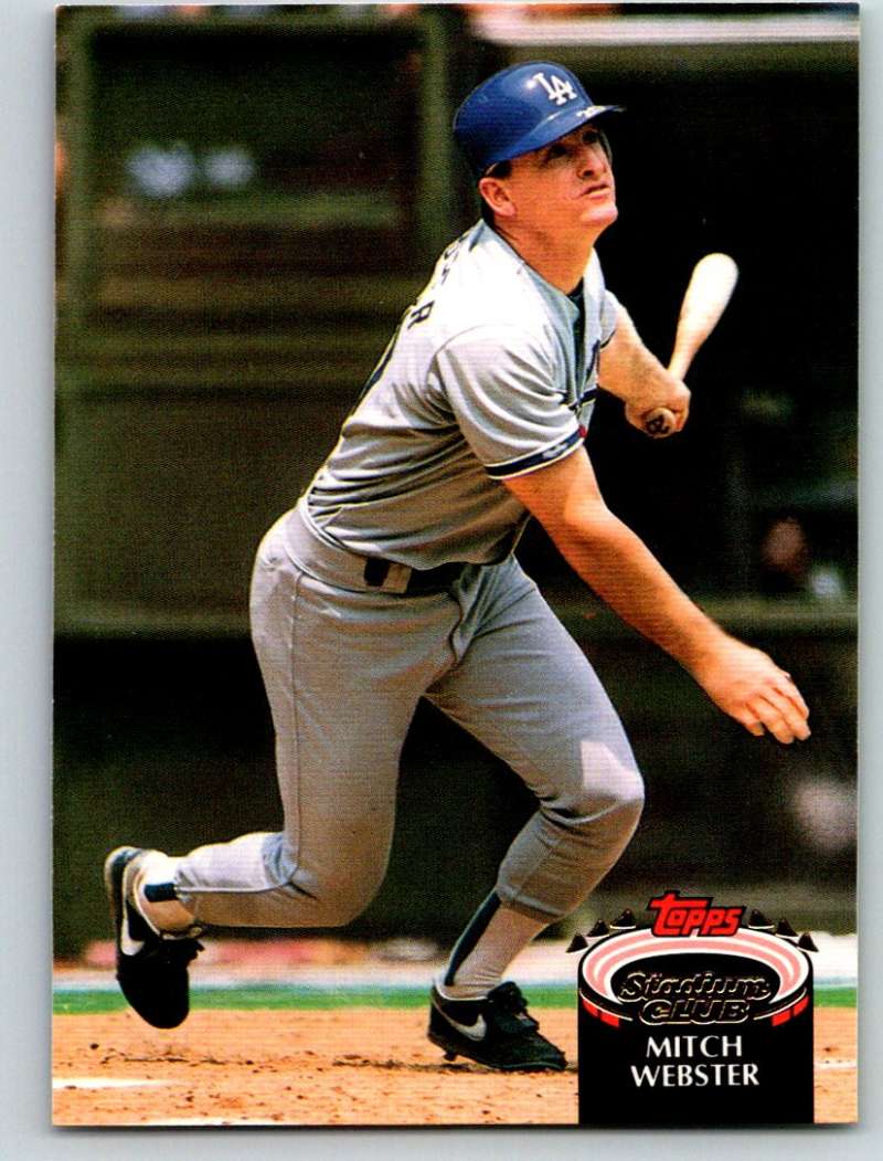 1992 Stadium Club #403 Mitch Webster Mint Image 1