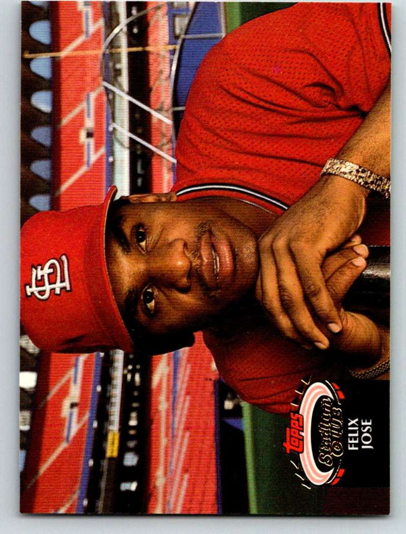 1992 Stadium Club #407 Felix Jose Mint Image 1