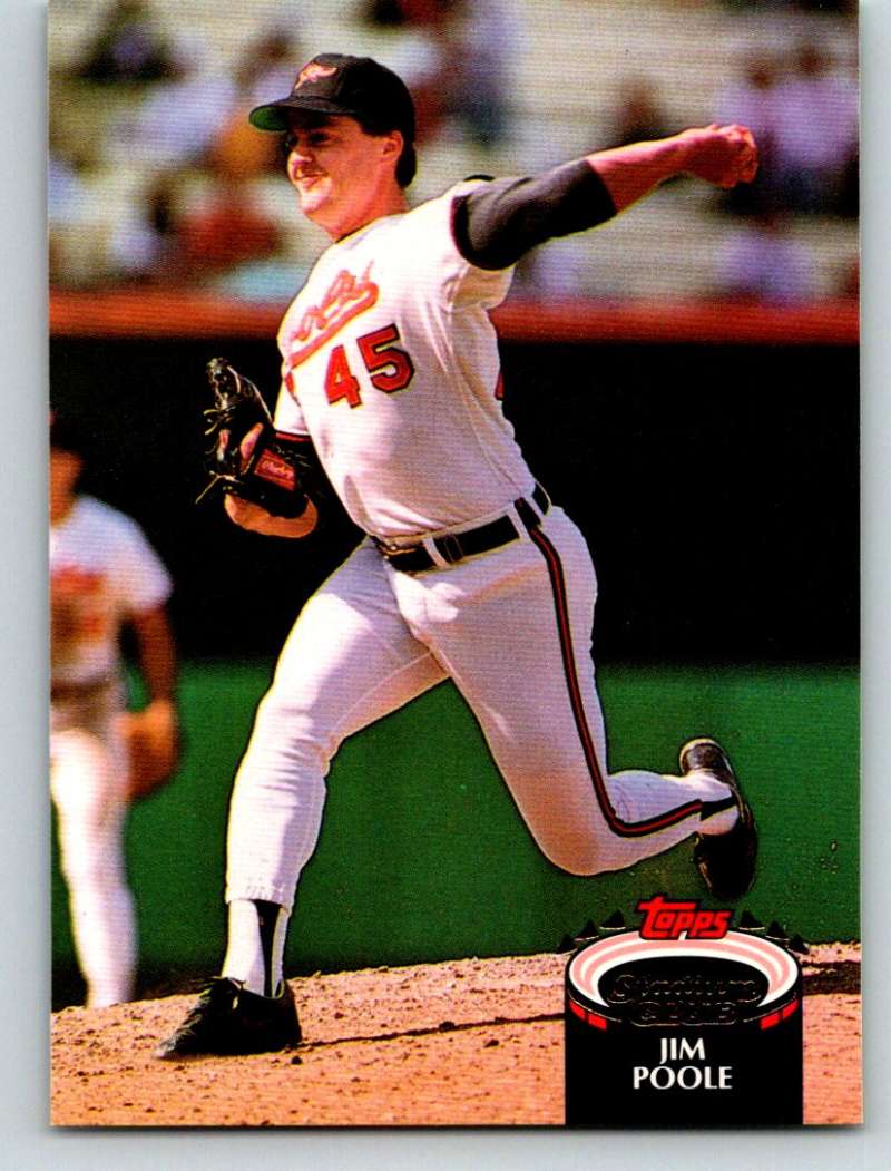 1992 Stadium Club #412 Jim Poole Mint Image 1
