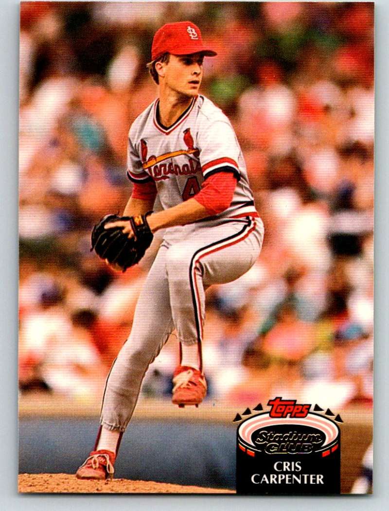 1992 Stadium Club #429 Cris Carpenter Mint Image 1