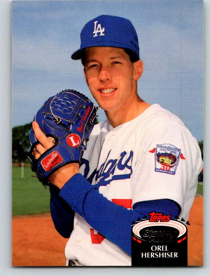1992 Stadium Club #431 Orel Hershiser Mint Image 1