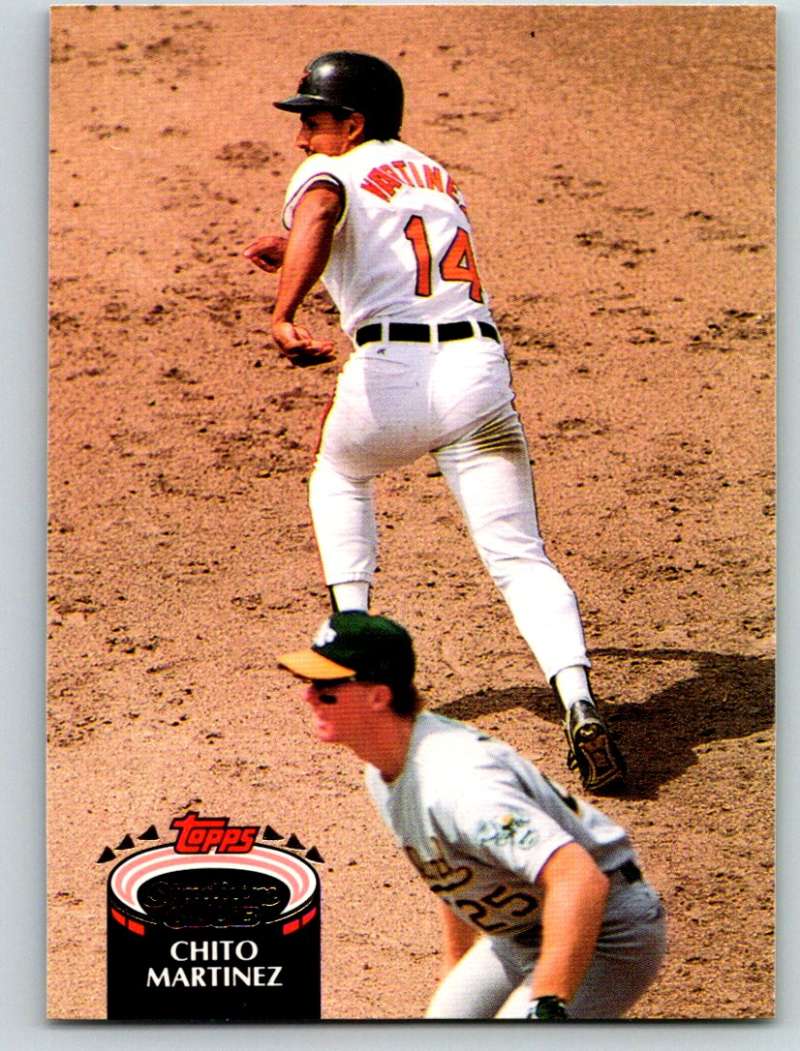1992 Stadium Club #438 Chito Martinez Mint Image 1