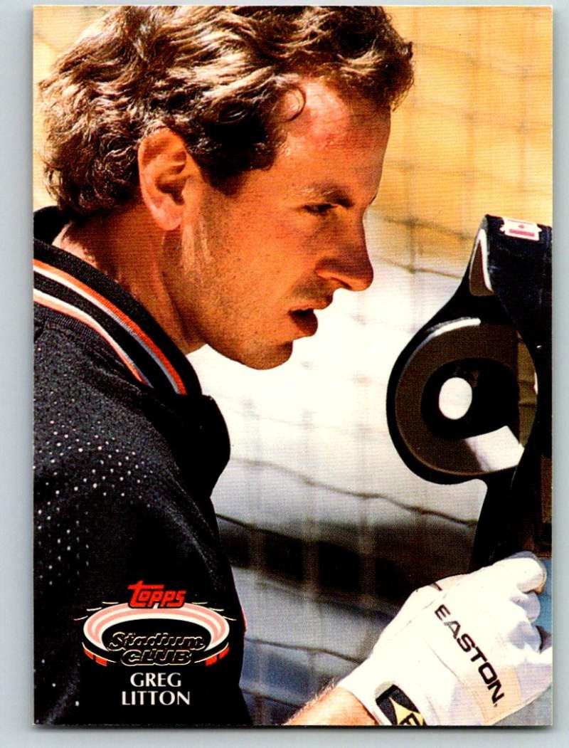 1992 Stadium Club #439 Greg Litton Mint Image 1
