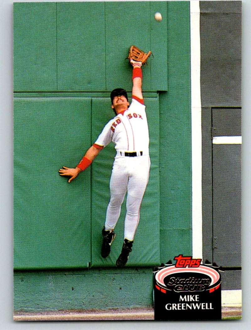 1992 Stadium Club #446 Mike Greenwell Mint Image 1
