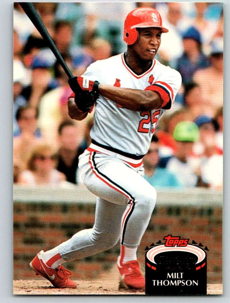 1992 Stadium Club #447 Milt Thompson Mint Image 1