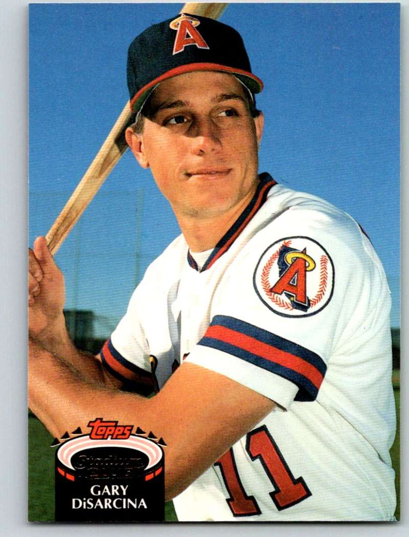 1992 Stadium Club #458 Gary DiSarcina Mint Image 1