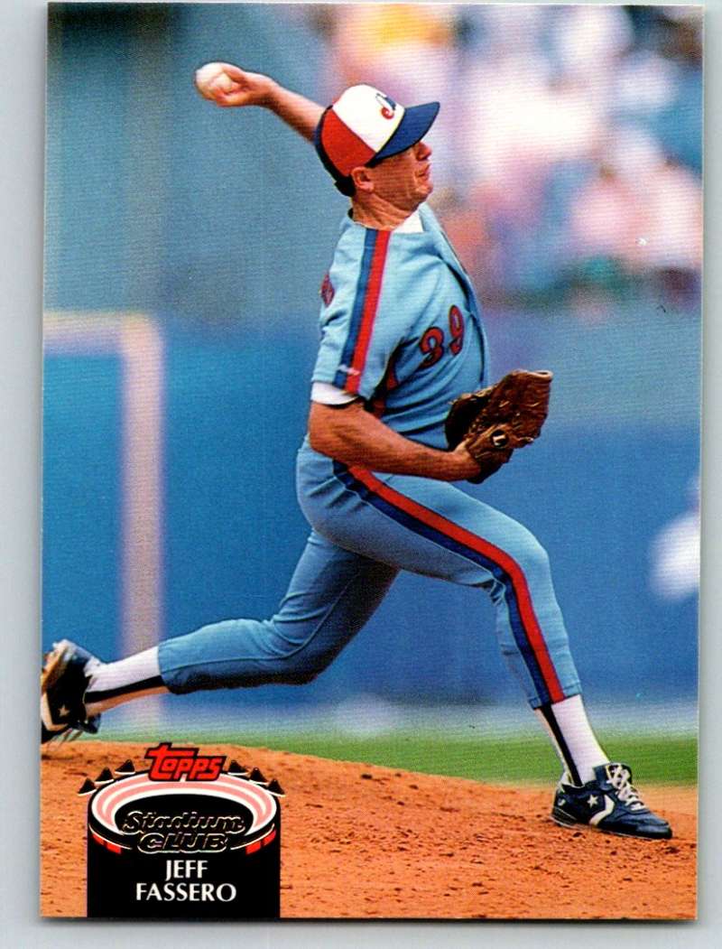 1992 Stadium Club #469 Jeff Fassero Mint Image 1