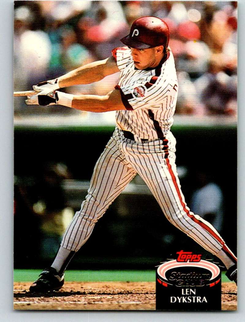 1992 Stadium Club #470 Lenny Dykstra Mint Image 1