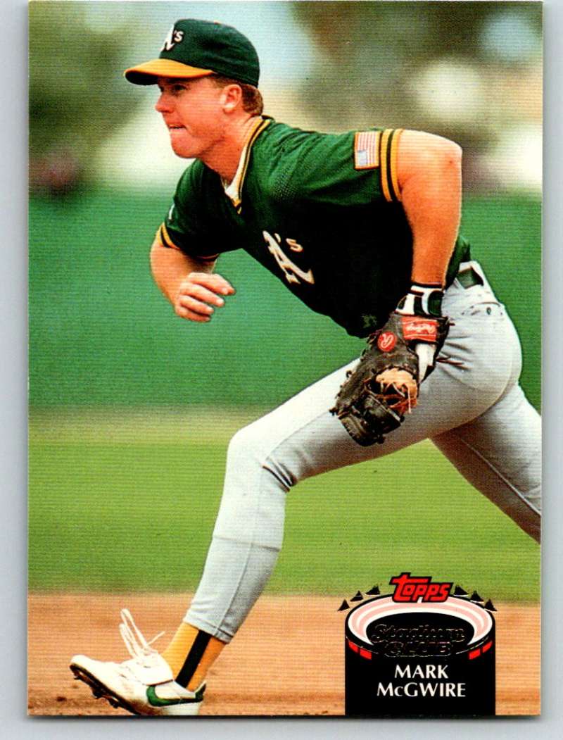 1992 Stadium Club #475 Mark McGwire Mint Image 1