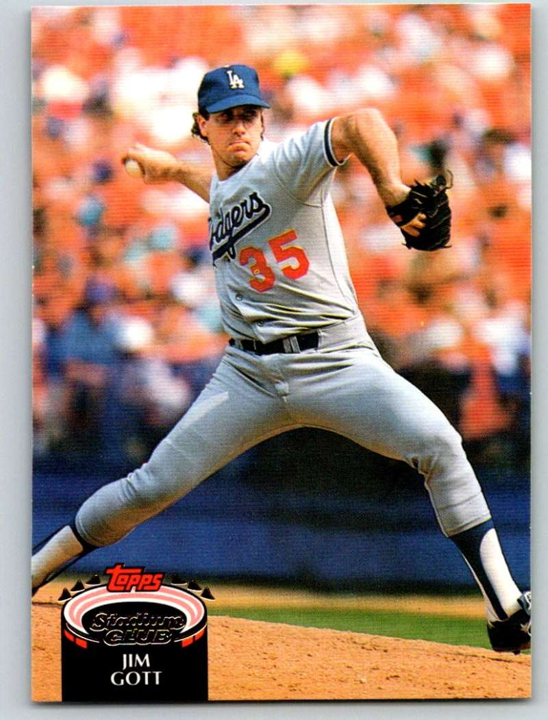 1992 Stadium Club #483 Jim Gott Mint Image 1