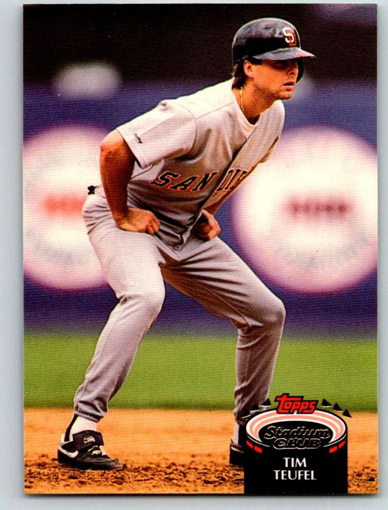 1992 Stadium Club #485 Tim Teufel Mint