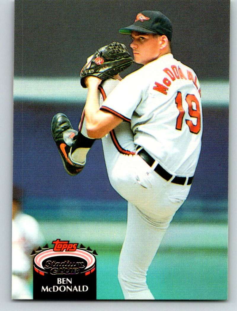 1992 Stadium Club #490 Ben McDonald Mint Image 1