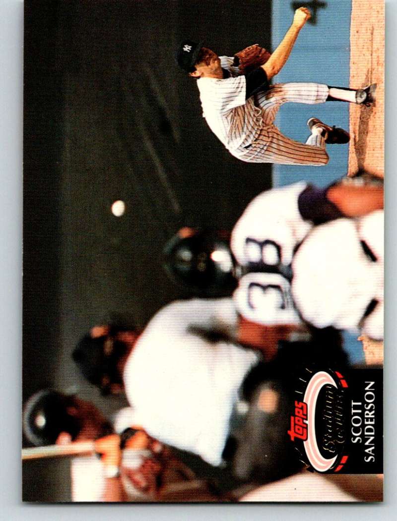 1992 Stadium Club #496 Scott Sanderson Mint Image 1